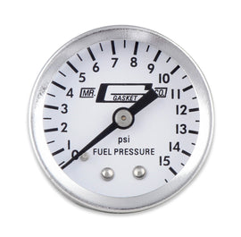 MR. GASKET 1561 Fuel Pressure Gauge 0-15