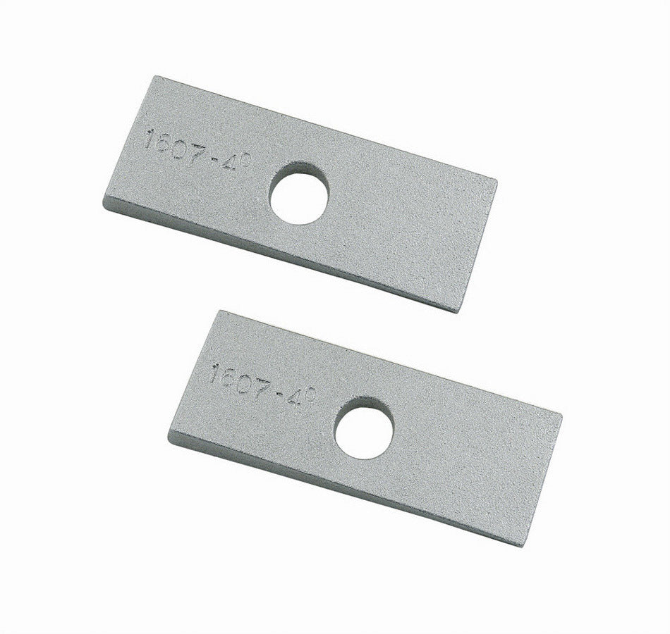 MR. GASKET 1607 Leaf Spring Shims 1pr 4 Degree