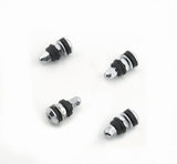 MR. GASKET 1957 Chrome Tire Valves (4pk) Short Screw-On Mount