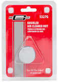 MR. GASKET 5327G Air Cleaner Nut - Chrome Steel Knurl 1/4-20