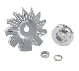 MR. GASKET 6808 Chrome Alt Fan & Pulley