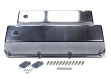 Load image into Gallery viewer, MR. GASKET 6873G BBF Cast Alm Valve Cover Set w/Hole Polished