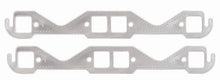 Load image into Gallery viewer, MR. GASKET 7401G Alum SBC Exhaust Gasket Square Port
