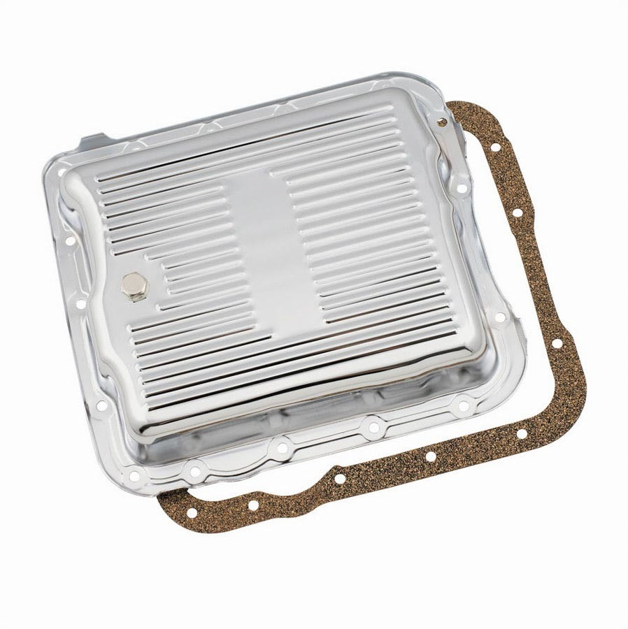MR. GASKET 9732 700R4 Chrome Trans. Pan Stock Depth