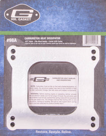 MR. GASKET 98A Carb. Dissipator 1/2in Thick- Open Center