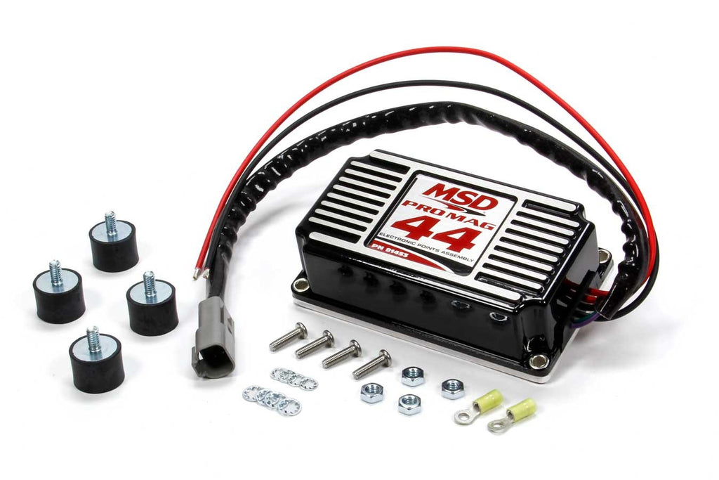 MSD IGNITION 81453 Electronic Points Box - Pro Mag 44 Amp Black