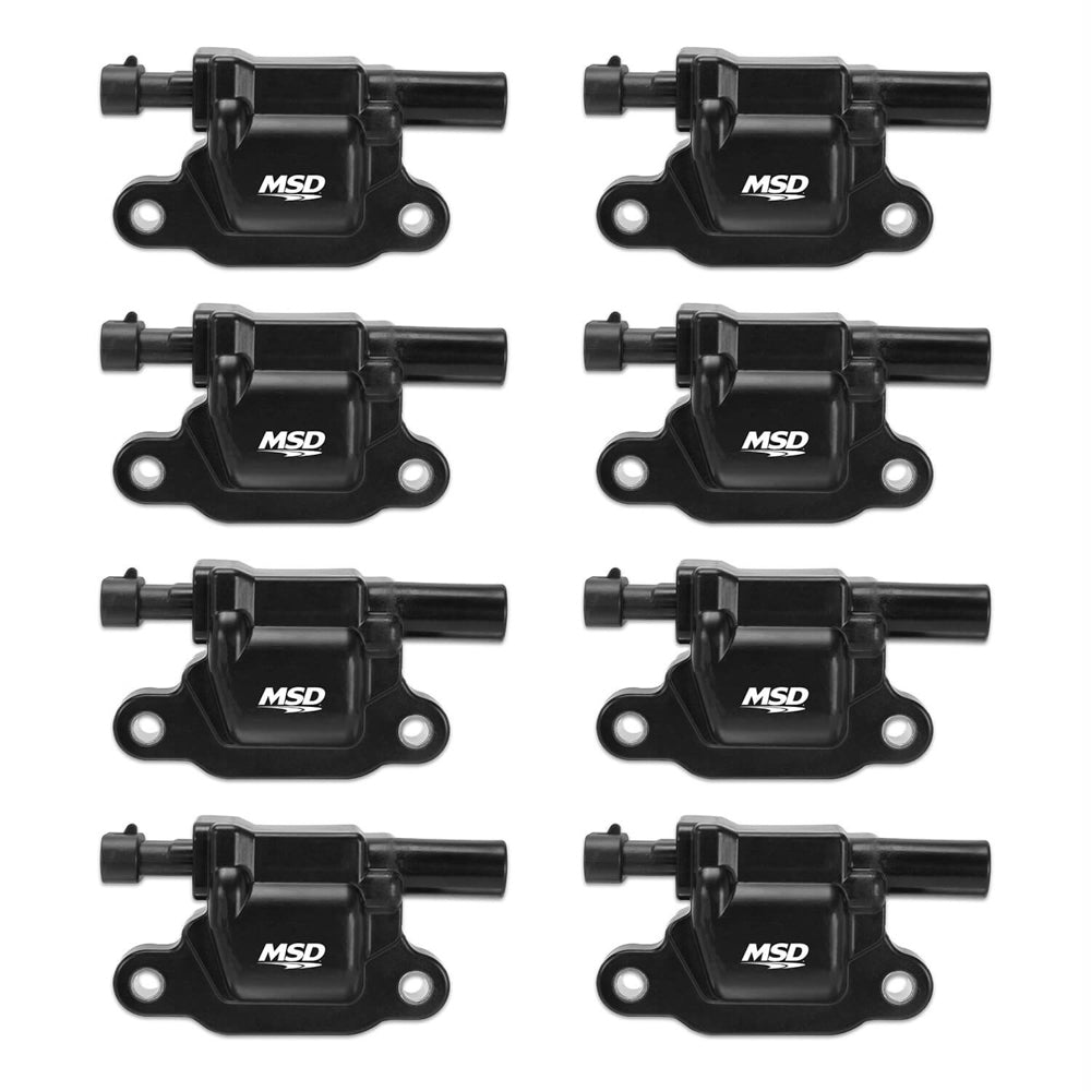 MSD IGNITION 826583 GM LS Coils 8-pk 99-08 Trucks - Black