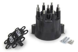 MSD IGNITION 84333 Distributor Cap & Ret- Chevy V8 HEI- Black