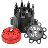 MSD IGNITION 84336 Distributor Cap & Rotor Kit Chevy V8 HEI Black