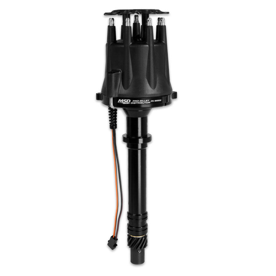 MSD IGNITION 85555 Chevy Dist. V-8  Billet w/Cap & Rotor - Black