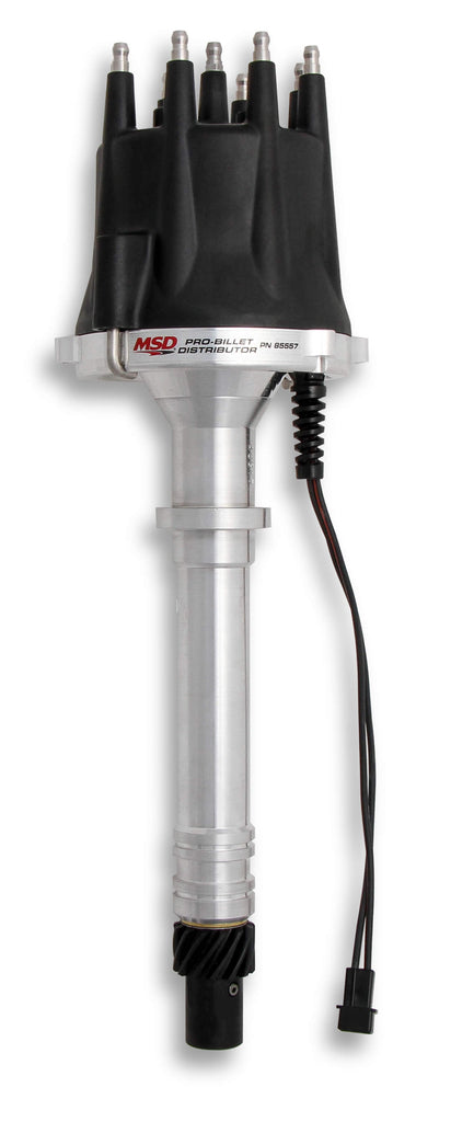 MSD IGNITION 85557 Chevy V8 Distributor Pro-Billet w/Black Cap