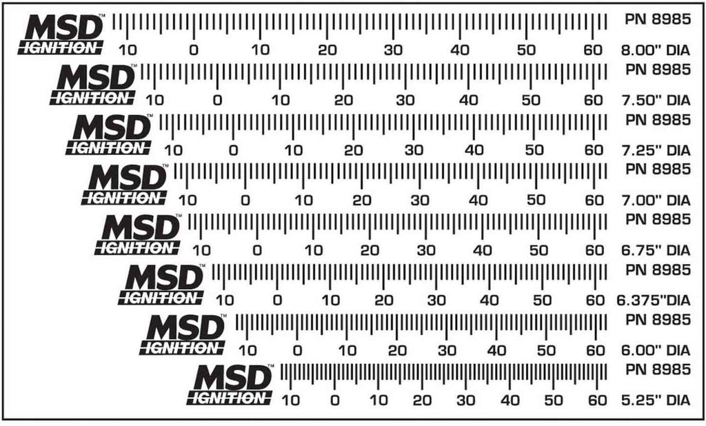 MSD IGNITION 8985 Timing Tape Kit - Universal (8)