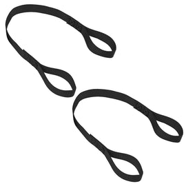 MACS CUSTOM TIE-DOWNS 111218 1in x 18in Loop Strap Black Pair