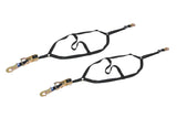 MACS CUSTOM TIE-DOWNS 111501 Dragster Front Nets Only Pair Flat Snap Hooks