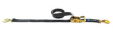 MACS CUSTOM TIE-DOWNS 121108 2in x 8ft Tie Down Strap Flat Snap Hook