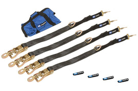 MACS CUSTOM TIE-DOWNS 511118 4 Tie Down/Axle Strap Combo Direct Hook