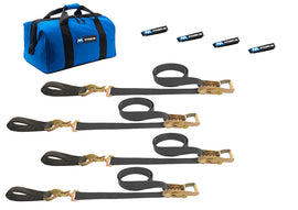 MACS CUSTOM TIE-DOWNS 511218 4 Tie Downs Direct Hook & 4-24in Axle Straps