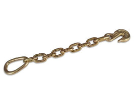 MACS CUSTOM TIE-DOWNS 711838 Chain Extension 3/8in x 18.5in Hook and Oval