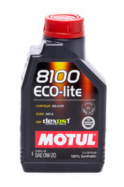 MOTUL USA 108534 8100 0w20 Eco-Lite Oil 1 Liter Dexos1