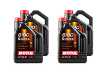 Load image into Gallery viewer, MOTUL USA 108946 MOTUL USA 8100 X-cess 5W30 Synthetic Motor Oil – 4 Pack, 20 Liters Total