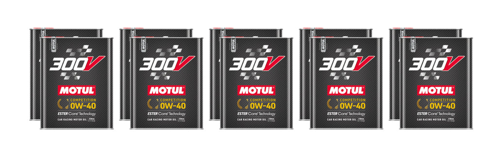 MOTUL USA 110857-10 300V Competition Oil 0w40 Case 10 x 2 Liter