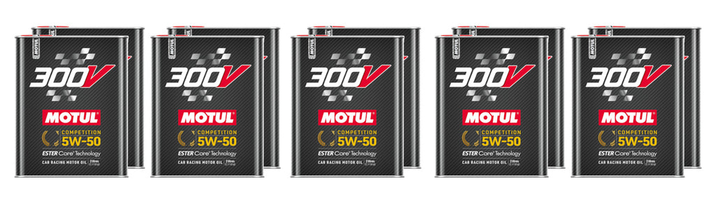 MOTUL USA 110859-10 300V Competition Oil 5w50 Case 10 x 2 Liter