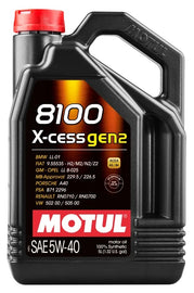 MOTUL USA 110905 8100 X-Cess Gen2 5W-40 5 Liter Bottle