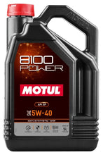 Load image into Gallery viewer, MOTUL USA 111809 8100 Power 5w40 5 Liter Bottle