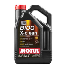 MOTUL USA MTL114859 MOTUL USA 8100 X-Clean 5W-40 Synthetic Motor Oil - 5 Liter Bottle