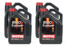 Load image into Gallery viewer, MOTUL USA 114867-4 MOTUL USA 114867-4 8100 X-Power 10W-60 Synthetic Motor Oil, Case of 4