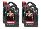 MOTUL USA 114867-4 MOTUL USA 114867-4 8100 X-Power 10W-60 Synthetic Motor Oil, Case of 4