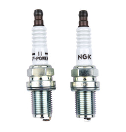 NGK 6596 NGK V-Power Racing Spark Plug Set of 120 - 14 mm Thread, 0.75 in Reach, Gasket Seat, Part Number 6596