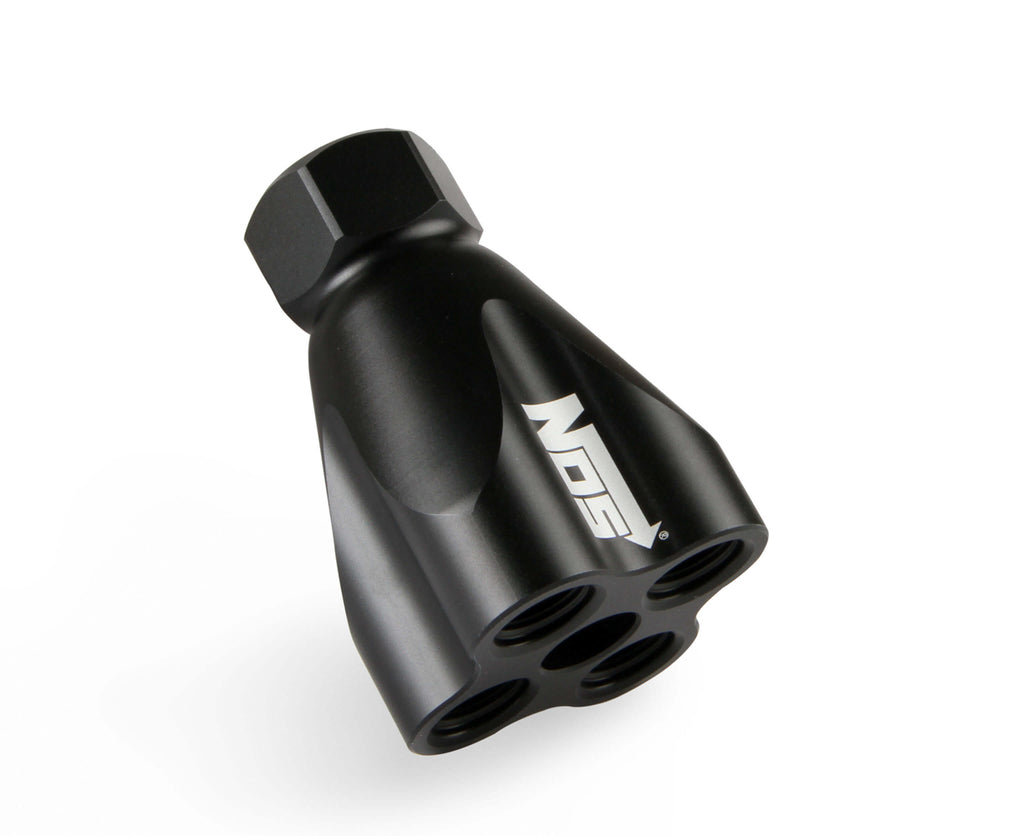 NITROUS OXIDE SYSTEMS 16756NOS Distribution Block 8an ORB FM to 4 x 6an ORB FM