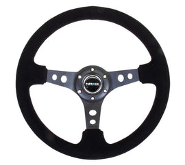 NRG INNOVATION RST-006-S Steering Wheel 350mm 3in Dish Black Suede