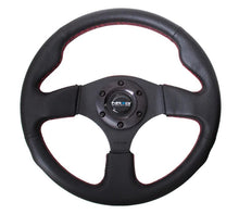 Load image into Gallery viewer, NRG INNOVATION RST-012R-RS Steering Wheel 320mm Flt Bottom Black Leather