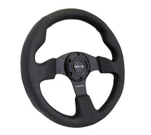 Load image into Gallery viewer, NRG INNOVATION RST-012R Steering Wheel 320mm Flt Bottom Black Leather