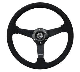 NRG INNOVATION RST-037MB-SA Steering Wheel 350mm 1.5 in Dish Black Alcantara