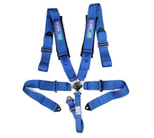 Load image into Gallery viewer, NRG INNOVATION SBH-B6PCBL Harness 5pt Camlock Blue w/Pads SFI 16.1