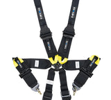 NRG INNOVATION SBH-HRS6PCBK Harness 6pt Camlock Black Hans FIA