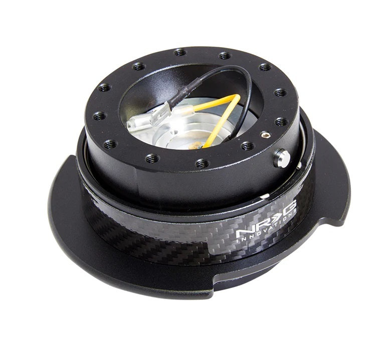 NRG INNOVATION SRK-250CF Steering Quick Release Kit 2.5 Black w/ Carbon