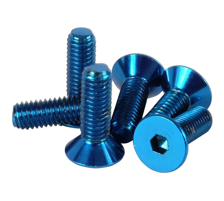 NRG INNOVATION SWS-100BL Screw Kit Steering Wheel Blue Conical