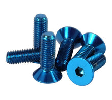 Load image into Gallery viewer, NRG INNOVATION SWS-100BL Screw Kit Steering Wheel Blue Conical