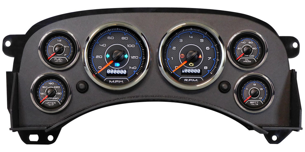 NEW VINTAGE USA 99601-05 Gauge Kit GM Truck 99-06 CFR Blue