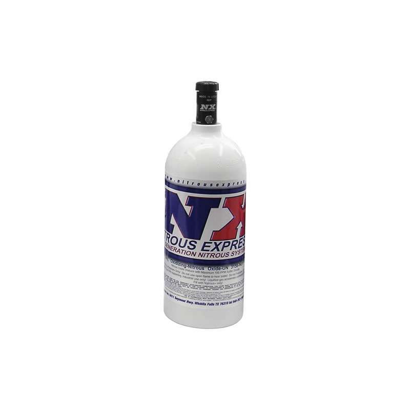 NITROUS EXPRESS 11025 2.5 LB Bottle 4.38 Dia. w/Motorcycle Valve
