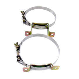 NITROUS EXPRESS 11106 S/S Bottle Brackets - 10 & 15lb. Bottles