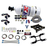 NITROUS EXPRESS 66042-10 4150 Dual Stage Billet Crossbar Kit w/10lb Bott
