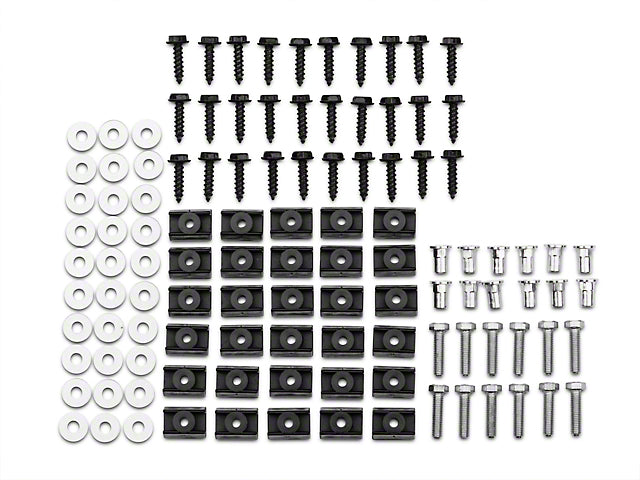 OMIX-ADA 11603.09 Fender Flare Hardware Ki t; 97-06 Jeep Wrangler T