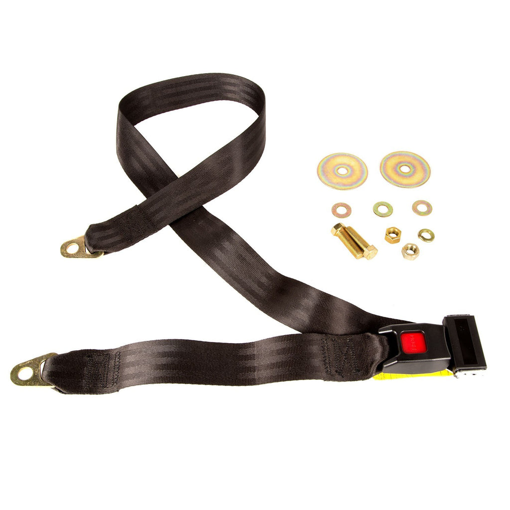 OMIX-ADA 13202.04 60 Inch Front/Rear Lap S eat Belt; 41-95 Jeep CJ/