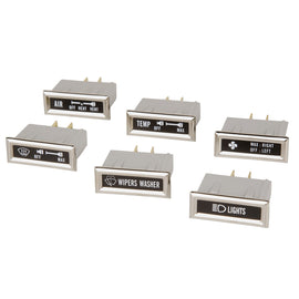 OMIX-ADA 13319.01 Dash Indicator Light Kit ; 76-86 Jeep CJ7/CJ8 - O