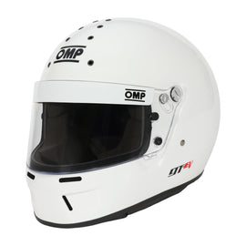OMP RACING, INC. 1762002 OMP Racing GT-EV White Medium Full Face Helmet with SA2025 Certification